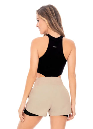 Body Deportivo Escote Laterales Babalú Negro Unitalla 107143